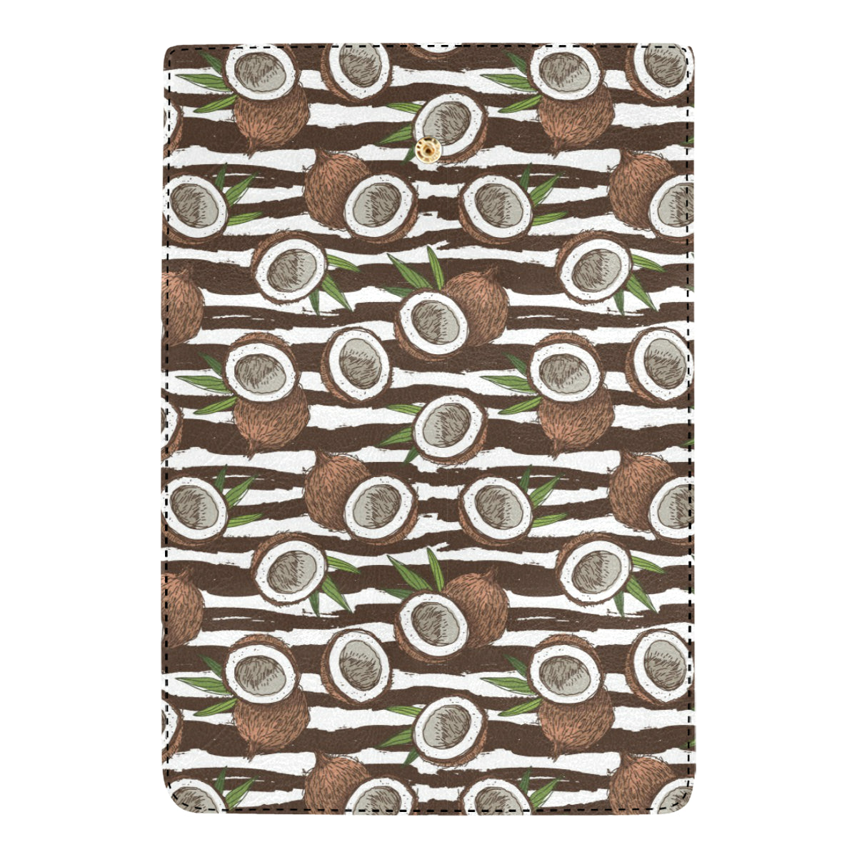 Coconut Pattern Print Design CN04 Women's Trifold Wallet
