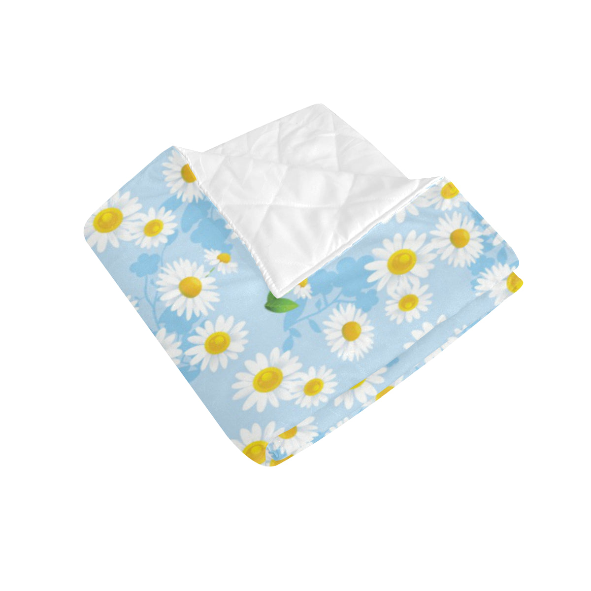 Daisy Pattern Print Design DS010 Premium Quilt