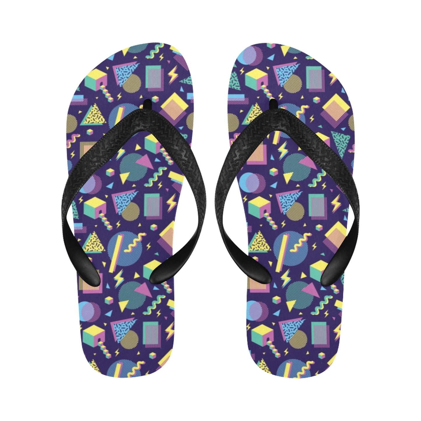 Geometric Print Design LKS401 Flip Flops