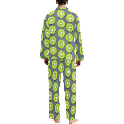 Kiwi Pattern Print Design KW06 Men's Long Pajama Set