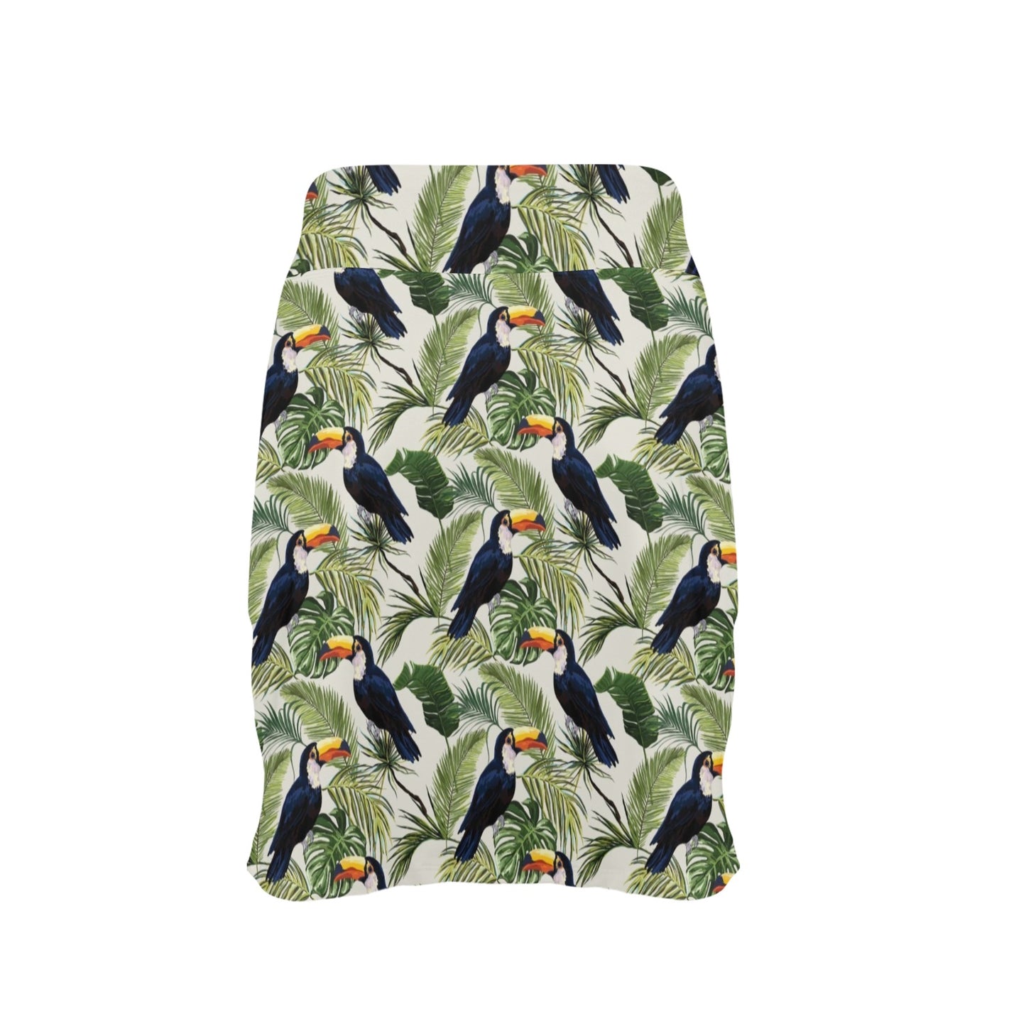 Toucan Print Design LKS308 17" Golf & Pickleball Skort with Pockets