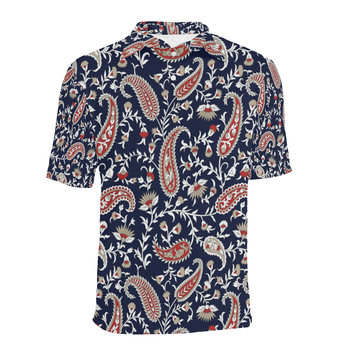 Paisley Pattern Print Design A05 Men Polo Shirt