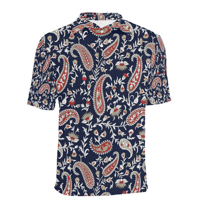 Paisley Pattern Print Design A05 Men Polo Shirt