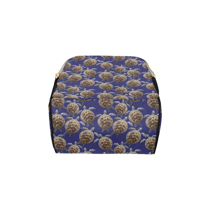 Sea Turtle Pattern Print Design T05 Diaper Bag Backpack