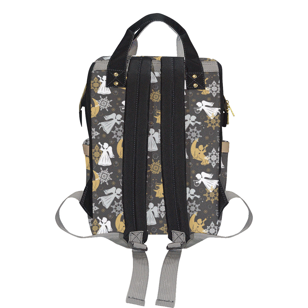 Angel Pattern Print Design 04 Diaper Bag Backpack