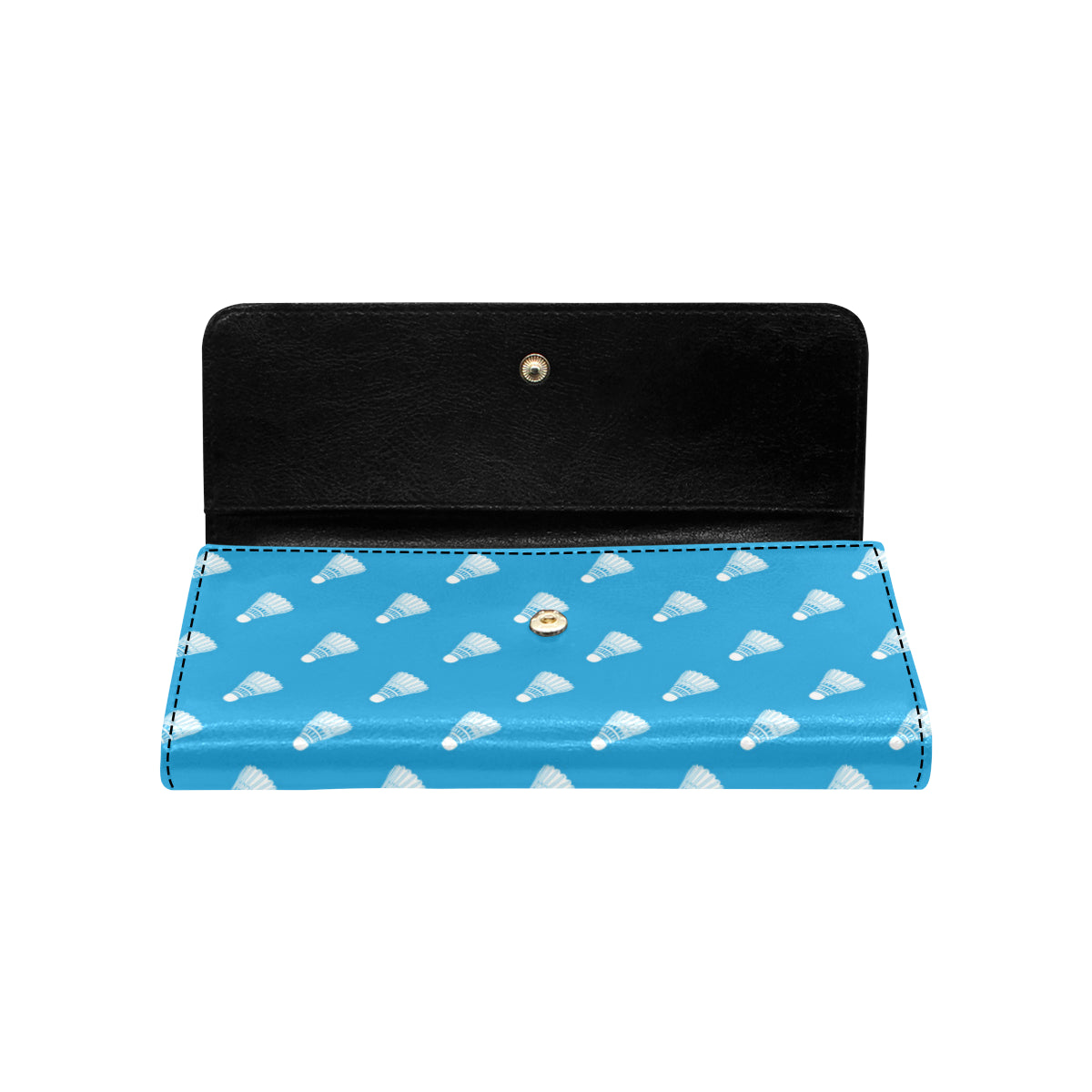 Badminton Ball Pattern Print Design 08 Women's Trifold Wallet