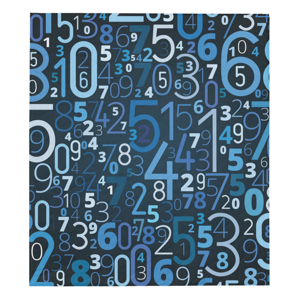 Number Pattern Print Design A02 Premium Quilt