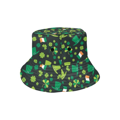 Shamrock Saint Patrick's Day Print Design LKS304 Unisex Bucket Hat
