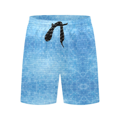 Swimming Pool Print Design LKS302 Men's Swim Trunks Beach Shorts
