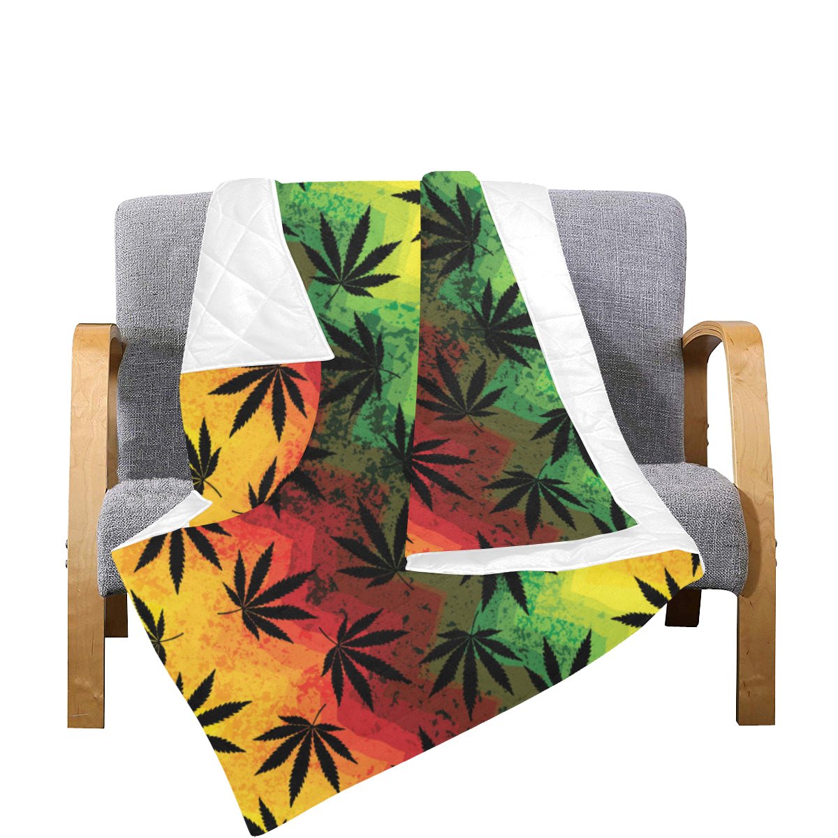 Rasta Pattern Print Design A02 Premium Quilt