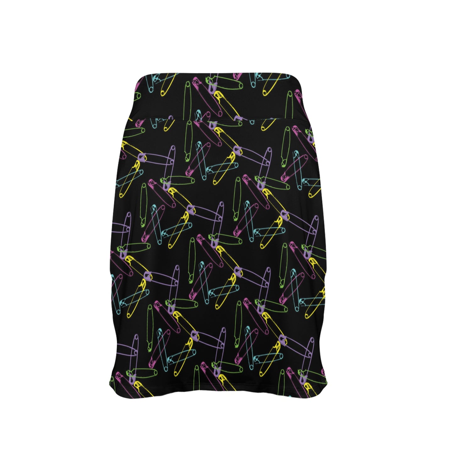Safety Pin Print Design LKS304 17" Golf & Pickleball Skort with Pockets