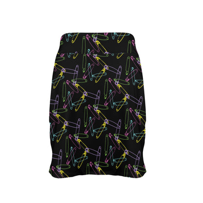 Safety Pin Print Design LKS304 17" Golf & Pickleball Skort with Pockets