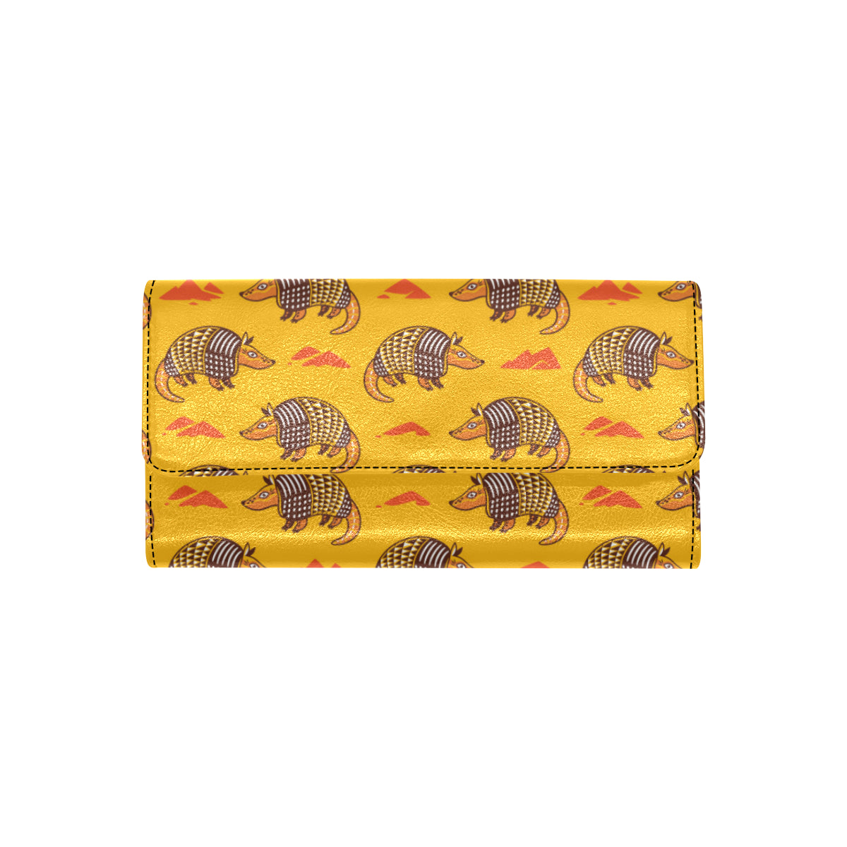 Armadillo Pattern Print Design 03 Women's Trifold Wallet