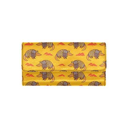 Armadillo Pattern Print Design 03 Women's Trifold Wallet