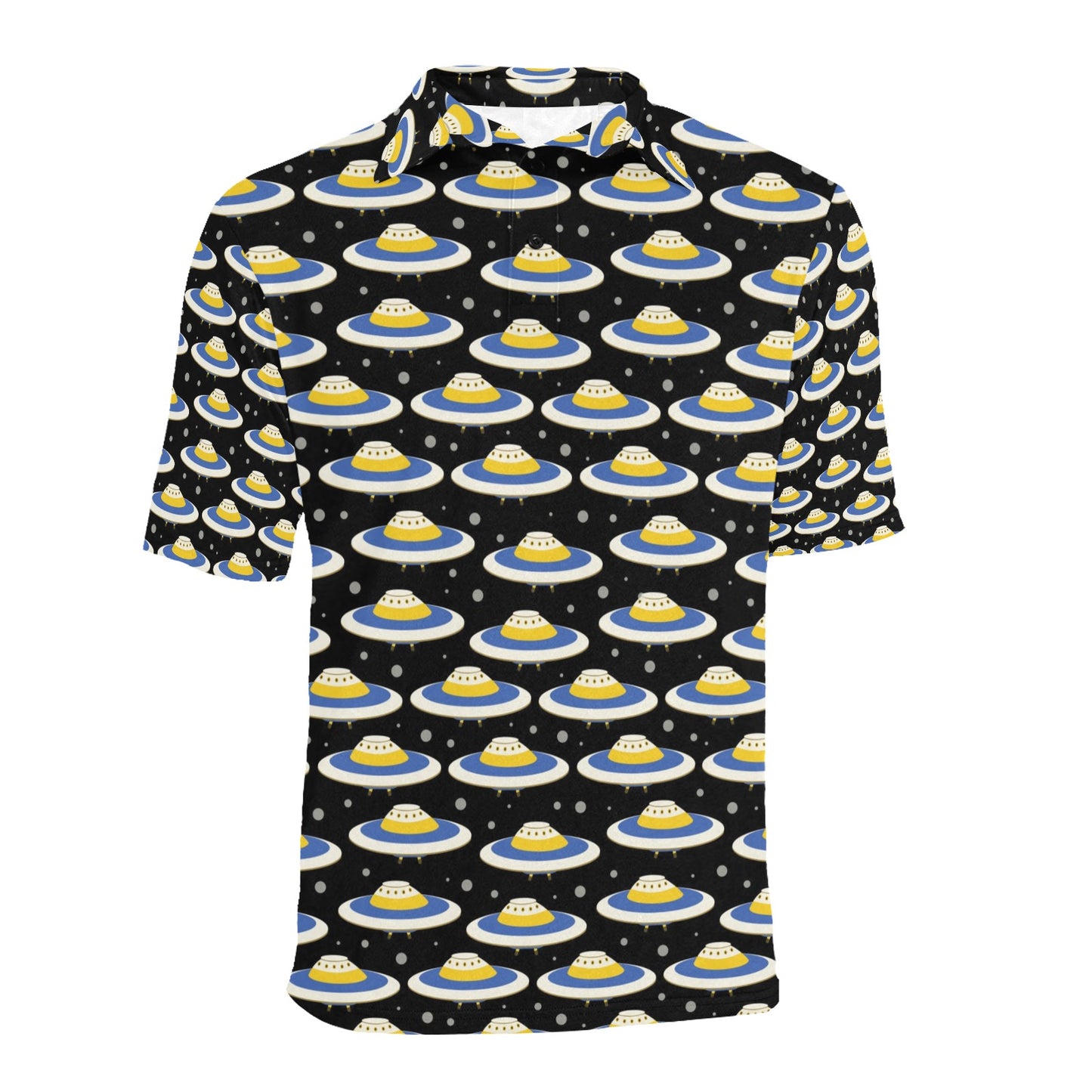 UFO Print Design LKS303 Men Polo Shirt