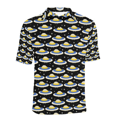 UFO Print Design LKS303 Men Polo Shirt