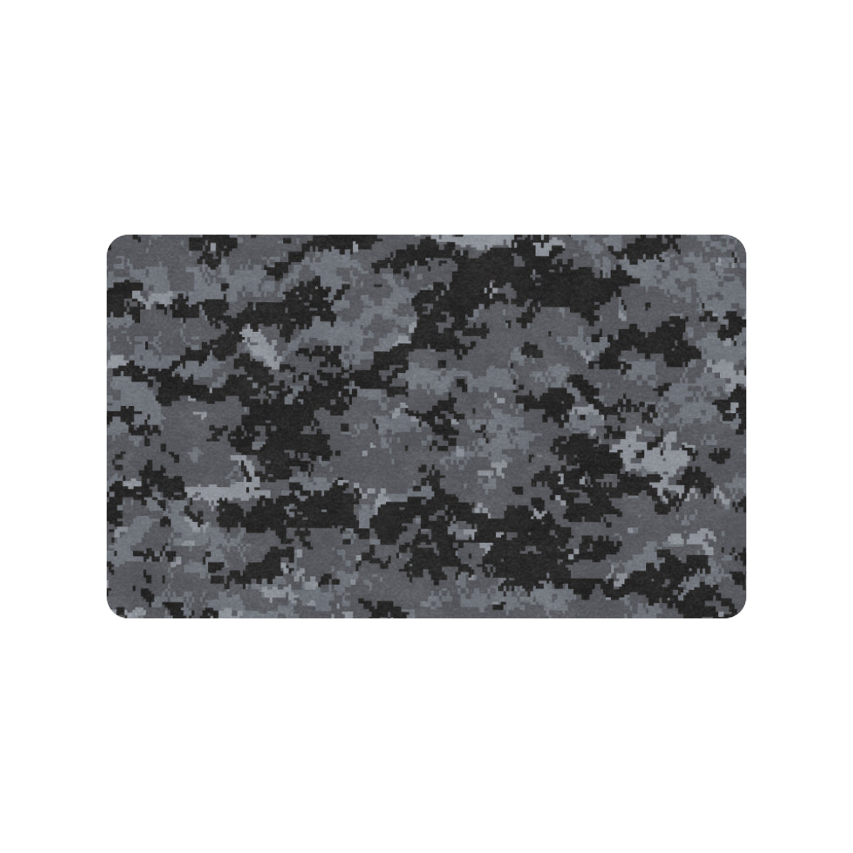 ACU Digital Black Camouflage Rubber Doormat