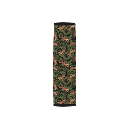 Tiger Pattern Print Design LKS303 Car Seat Belt Cover