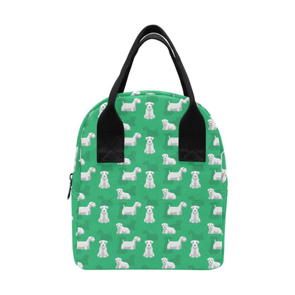 Sealyham Terriers Print Design LKS301 Insulated Lunch Bag