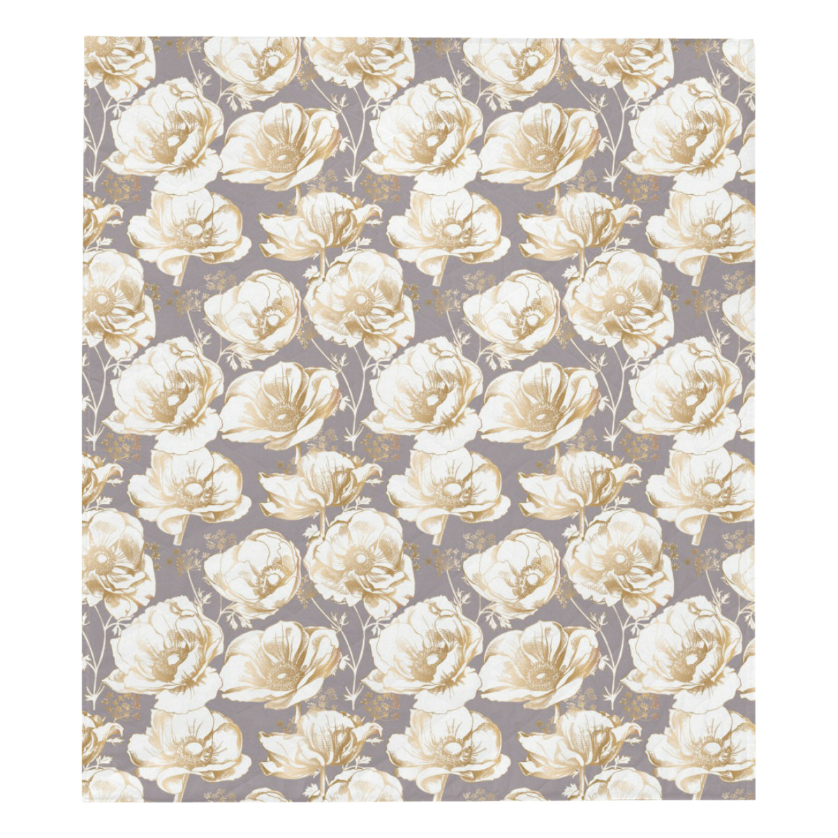 Anemone Pattern Print Design AM05 Premium Quilt