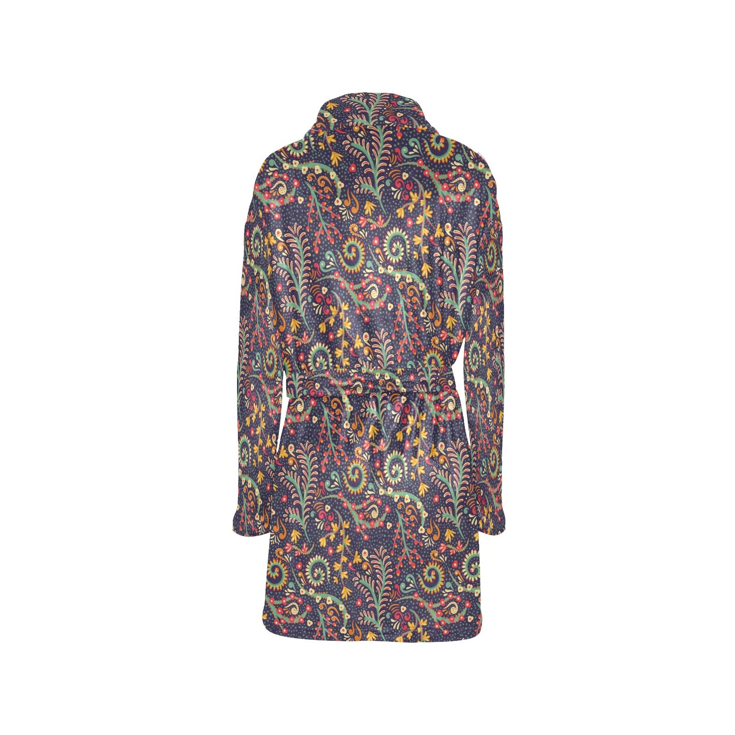 Bohemian Pattern Print Design 08 Women's Fleece Robe