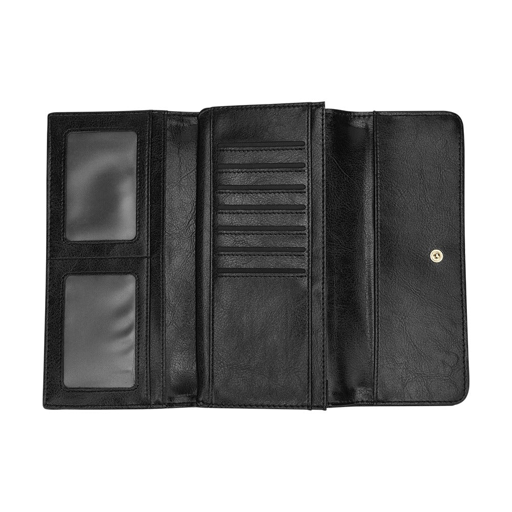 Hummingbird with Embroidery Themed Print Women's Trifold Wallet