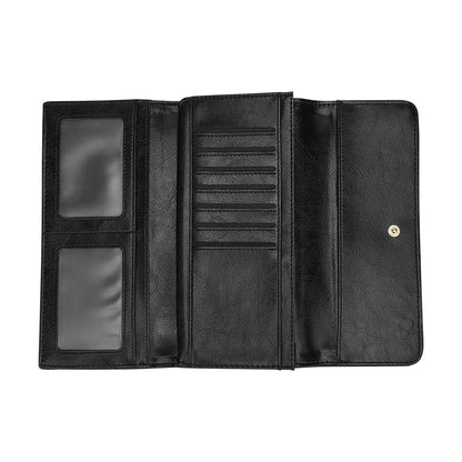 Hummingbird with Embroidery Themed Print Women's Trifold Wallet