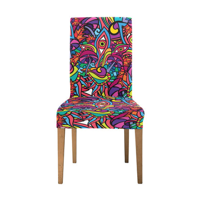 Trippy Print Design LKS302 Dining Chair Slipcover
