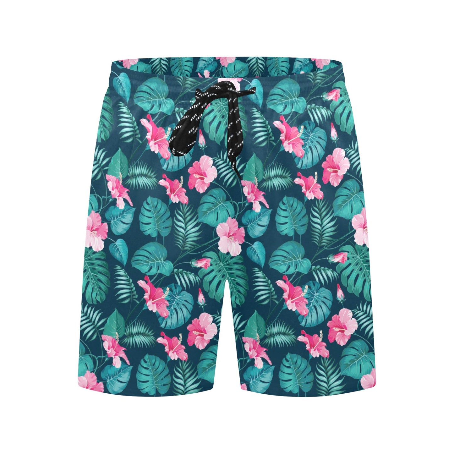 Summer Floral Print Design LKS301 Men's Swim Trunks Beach Shorts