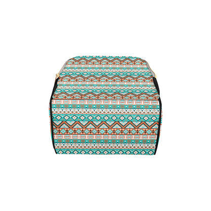 Navajo Style Print Pattern Diaper Bag Backpack