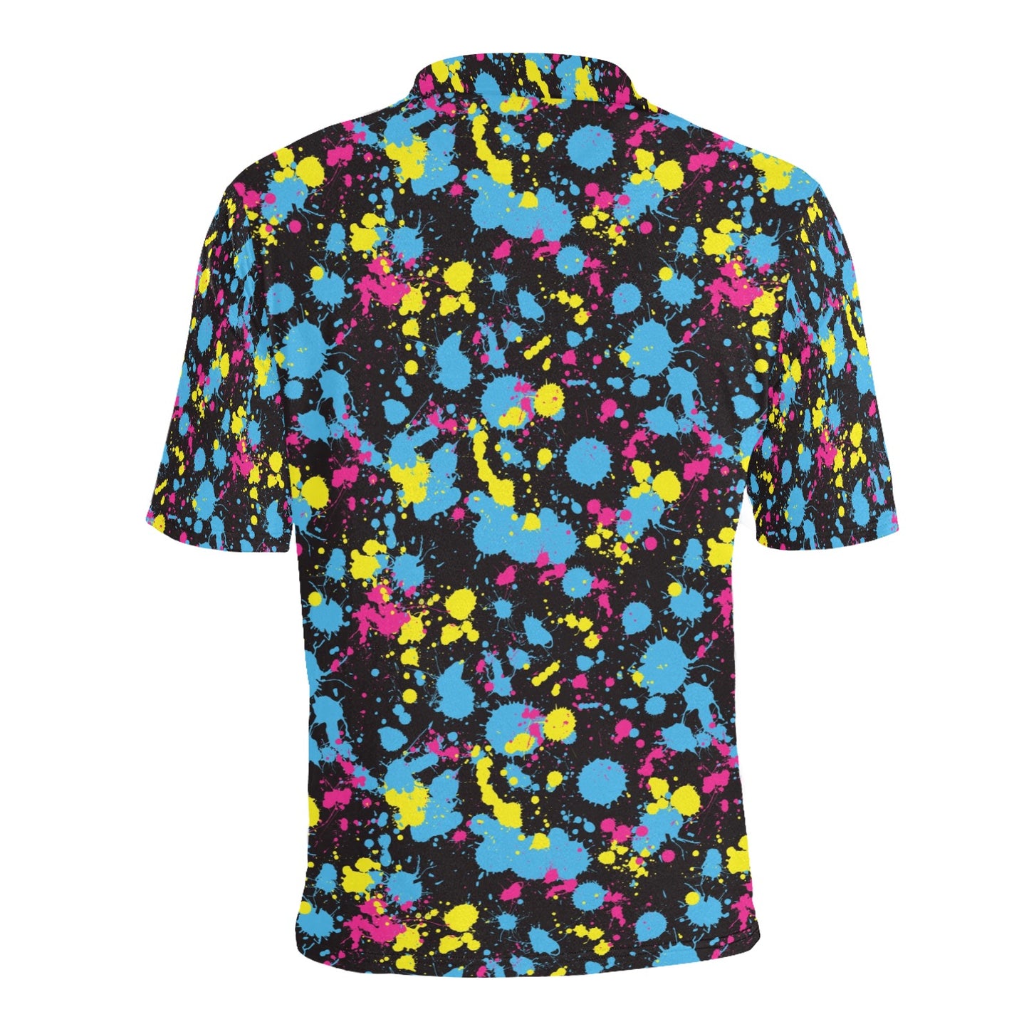 Splatter Colorful Print Design LKS301 Men Polo Shirt