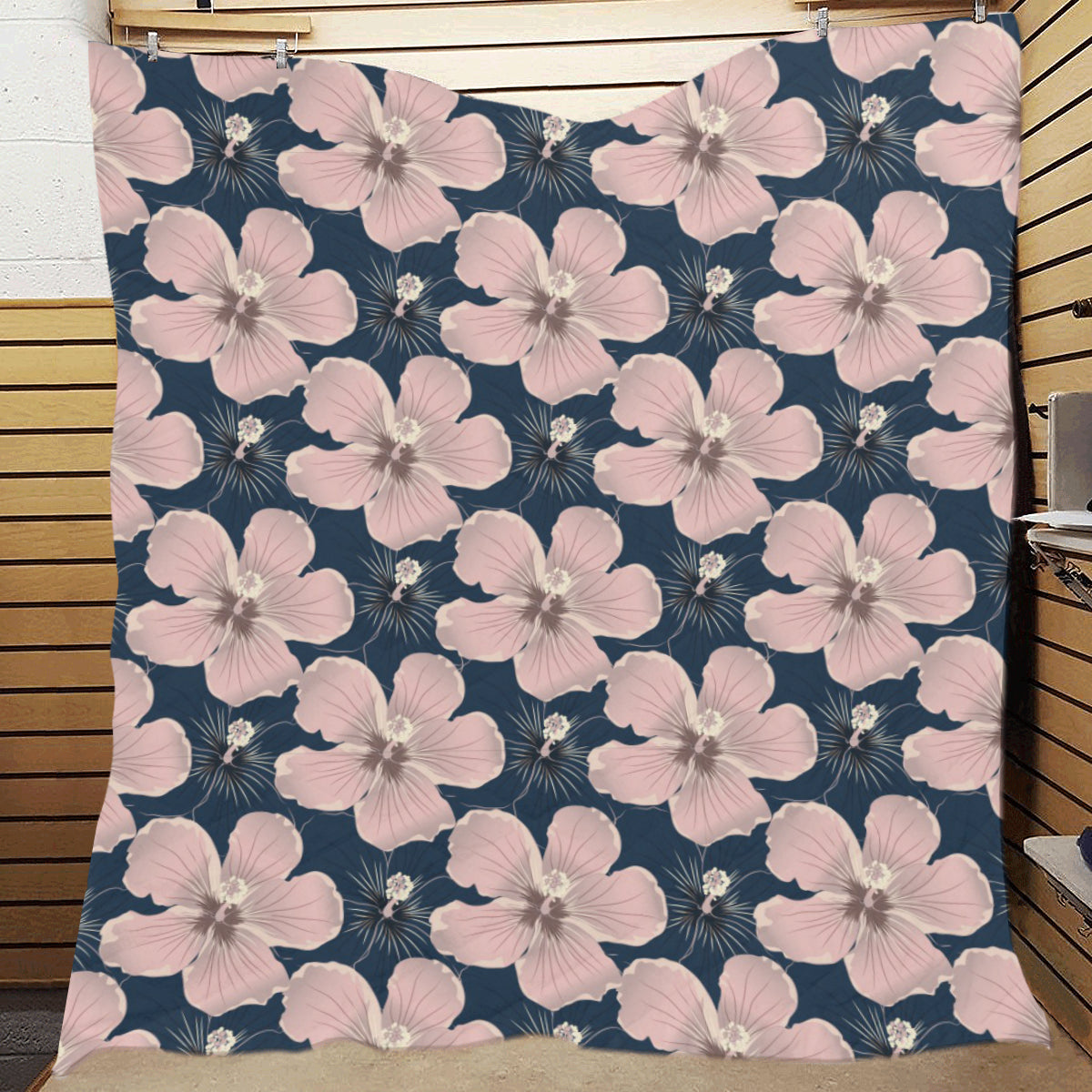 Plumeria Pattern Print Design PM018 Premium Quilt