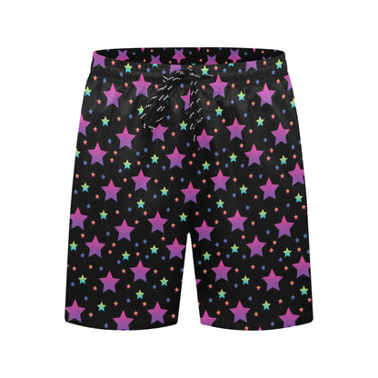 Star Print Design LKS305 Men's Swim Trunks Beach Shorts