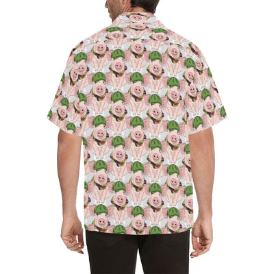 Pig Print Design LKS403 Men's Men's Hawaiian Shirt