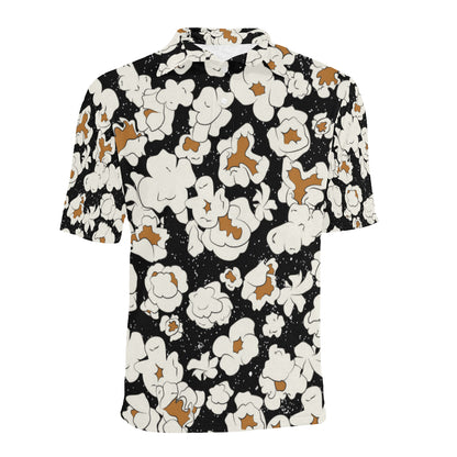 Popcorn Pattern Print Design A02 Men Polo Shirt
