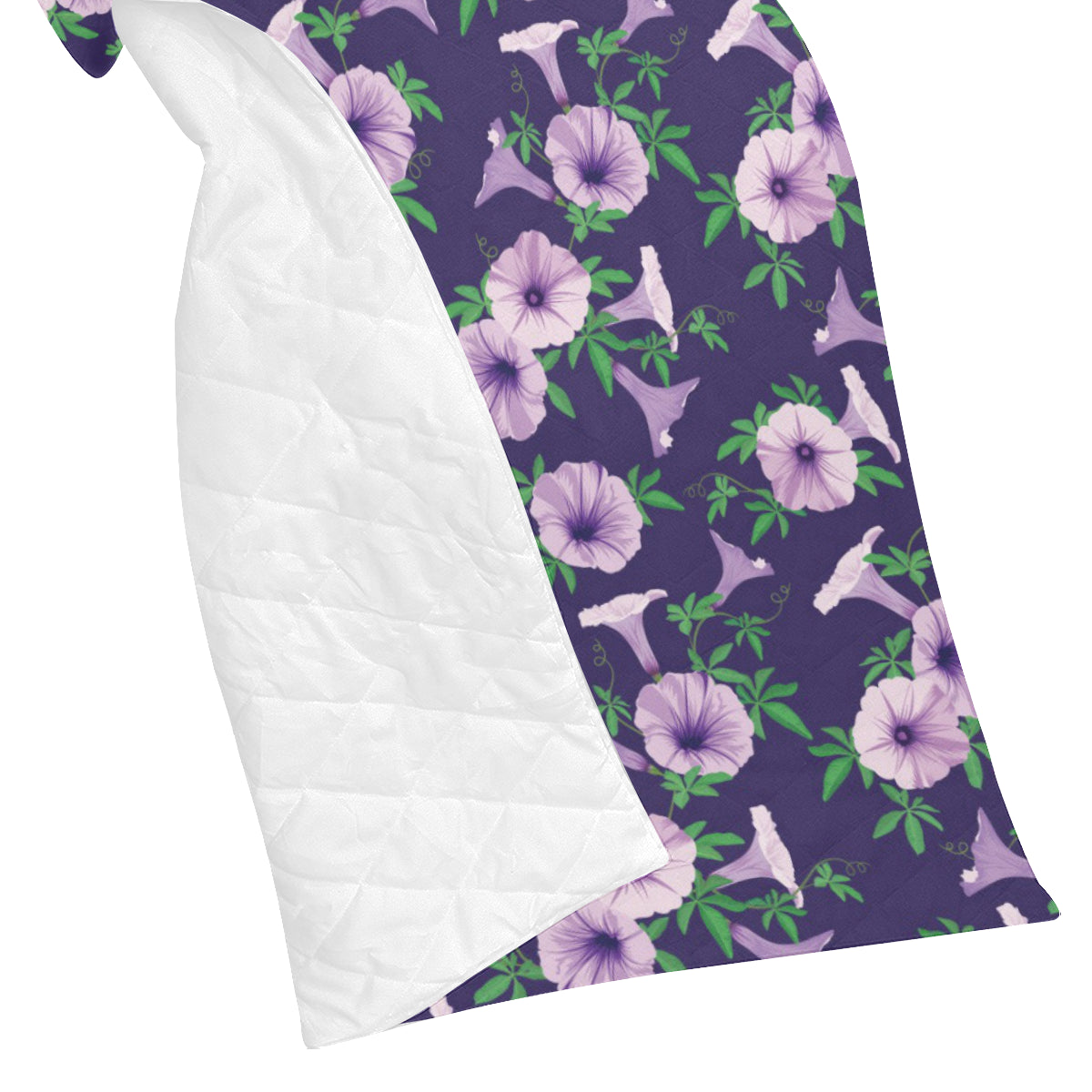 Morning Glory Pattern Print Design MG01 Premium Quilt