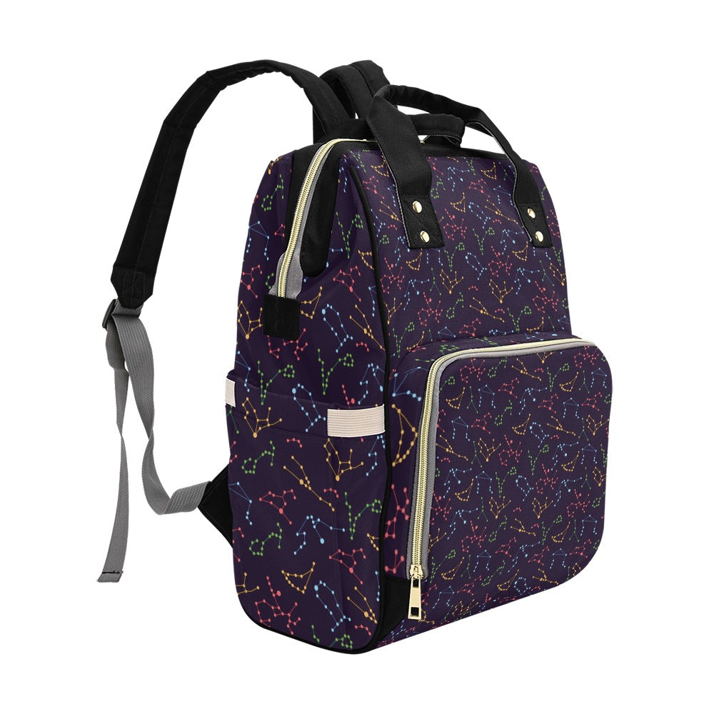 Zodiac Print Design LKS301 Diaper Bag Backpack