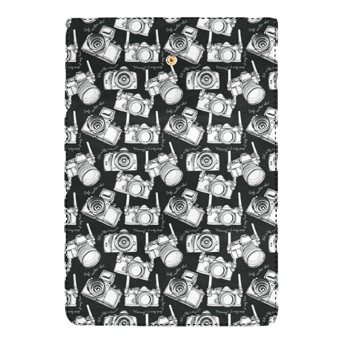 Camera Pattern Print Design 01 Women's Trifold Wallet