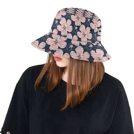 Plumeria Pattern Print Design PM018 Unisex Bucket Hat