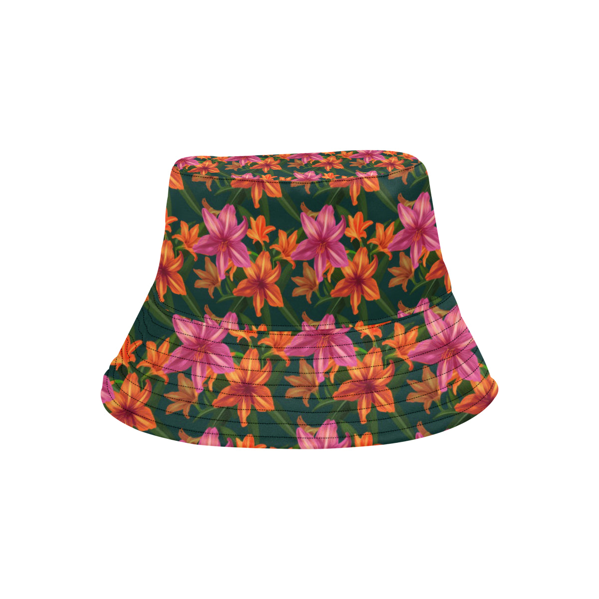 Amaryllis Pattern Print Design AL01 Unisex Bucket Hat