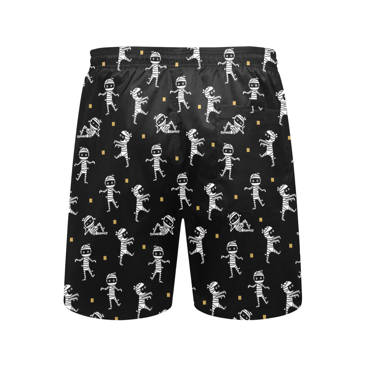 Mummy Cute Print Design LKS301 Men's Swim Trunks Beach Shorts