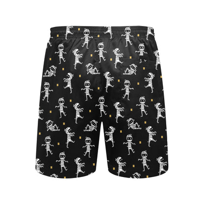 Mummy Cute Print Design LKS301 Men's Swim Trunks Beach Shorts
