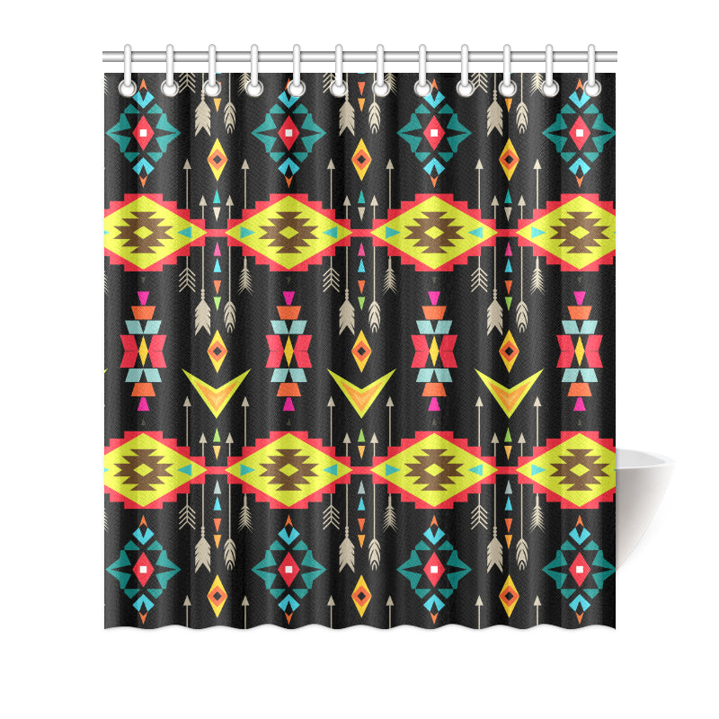 Native Pattern Print Design A05 Shower Curtain