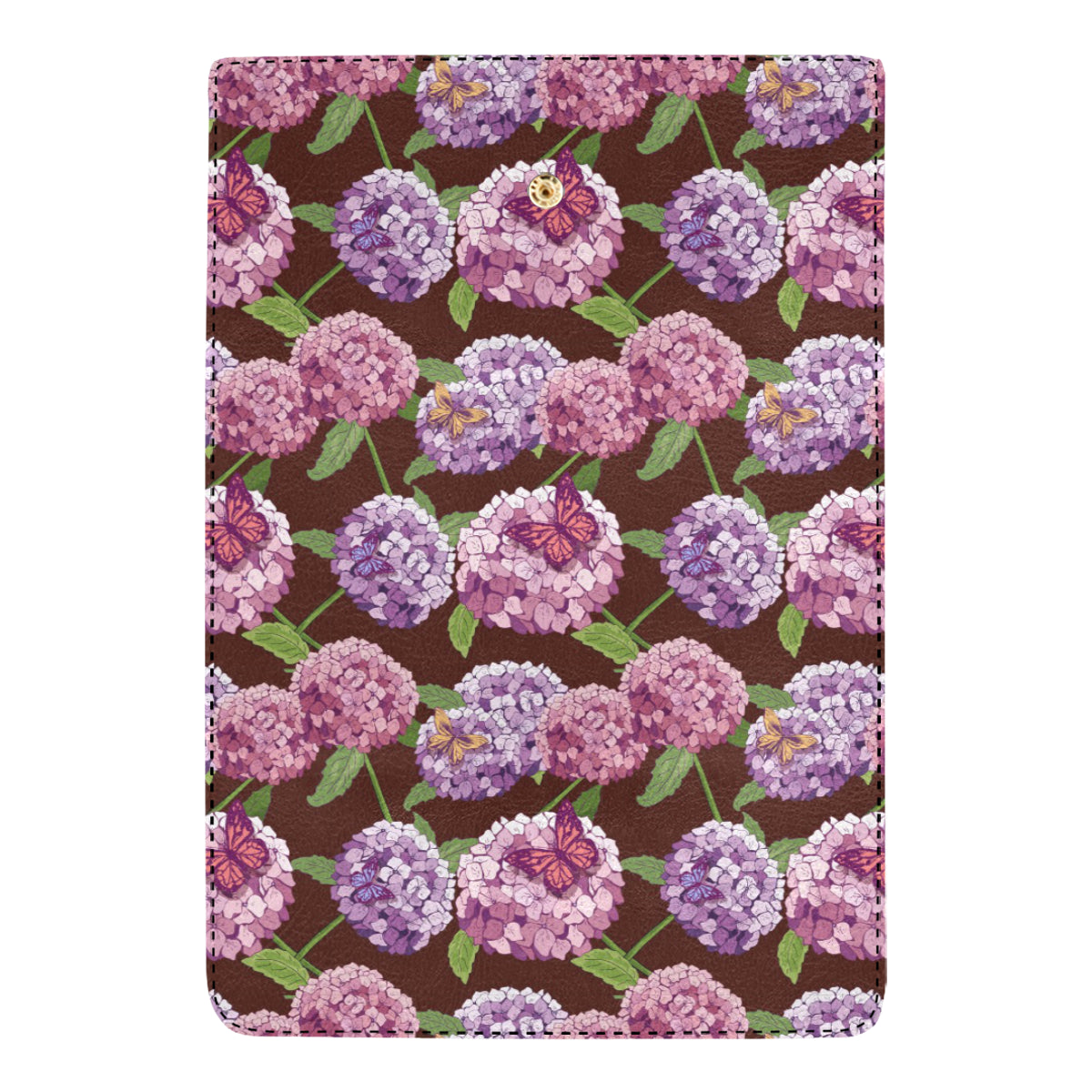 Hydrangea Pattern Print Design HD08 Women's Trifold Wallet