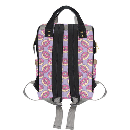 Donut Pattern Print Design DN015 Diaper Bag Backpack