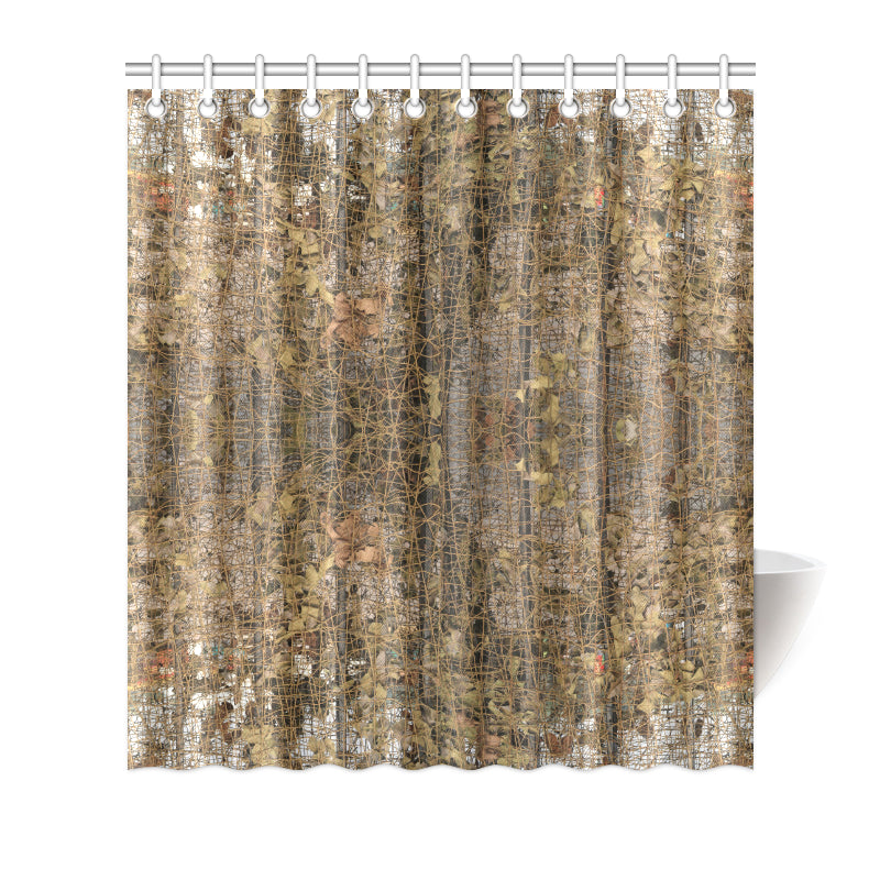 Camouflage Realtree Pattern Print Design 01 Shower Curtain