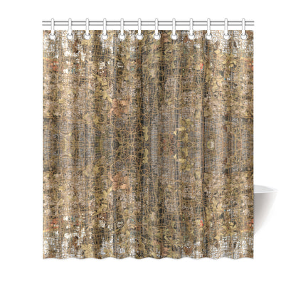 Camouflage Realtree Pattern Print Design 01 Shower Curtain
