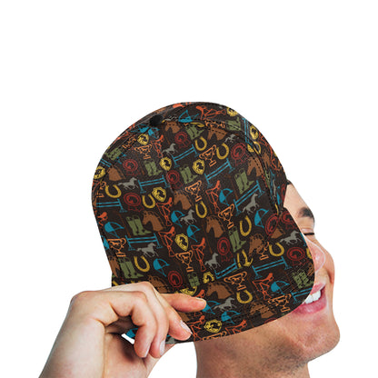 Equestrian Equipment Horse Colorful Snapback Cap