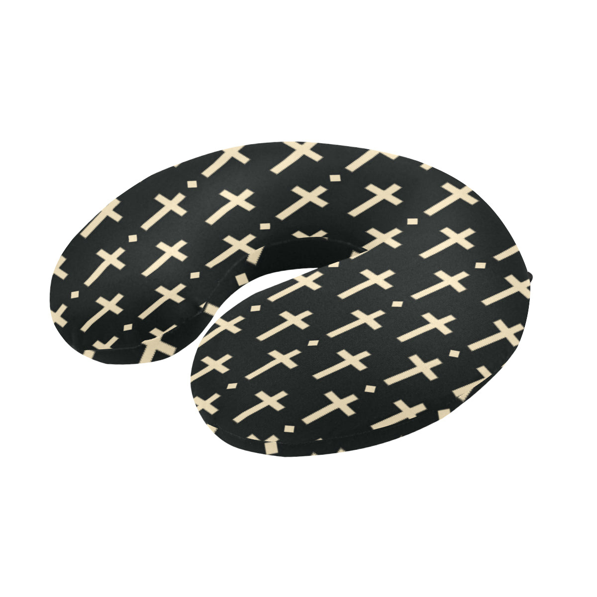 Cross Pattern Print Design 03 U-Shaped Travel Neck Pillow