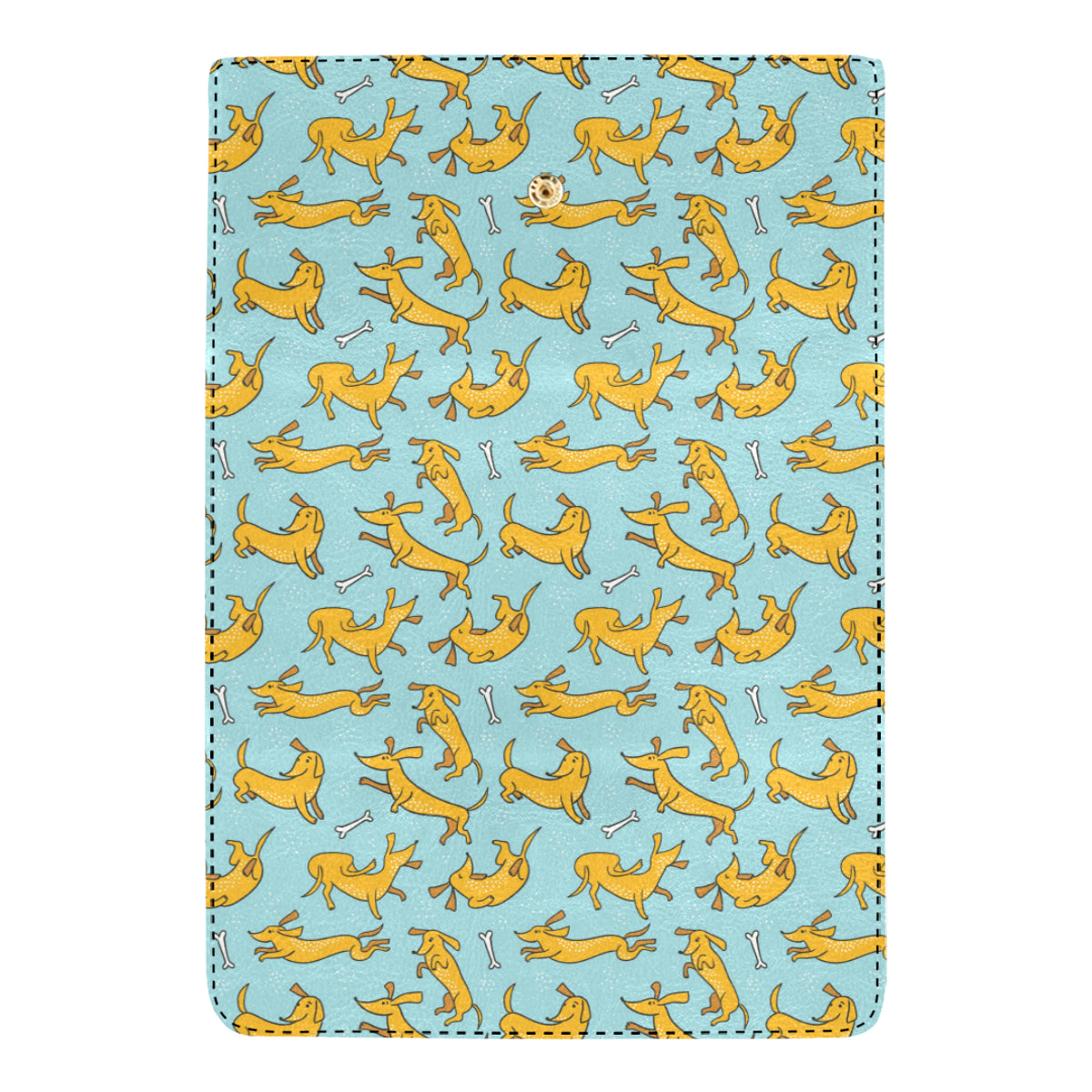 Dachshund Pattern Print Design 08 Women's Trifold Wallet